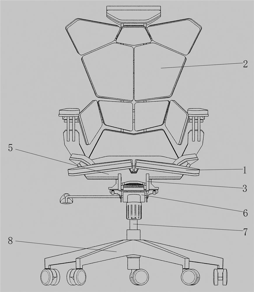 Modularized light-emitting engineering chair