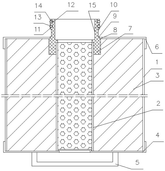 A large-flow reuse filter element and its matching cleaning process equipment and operation method