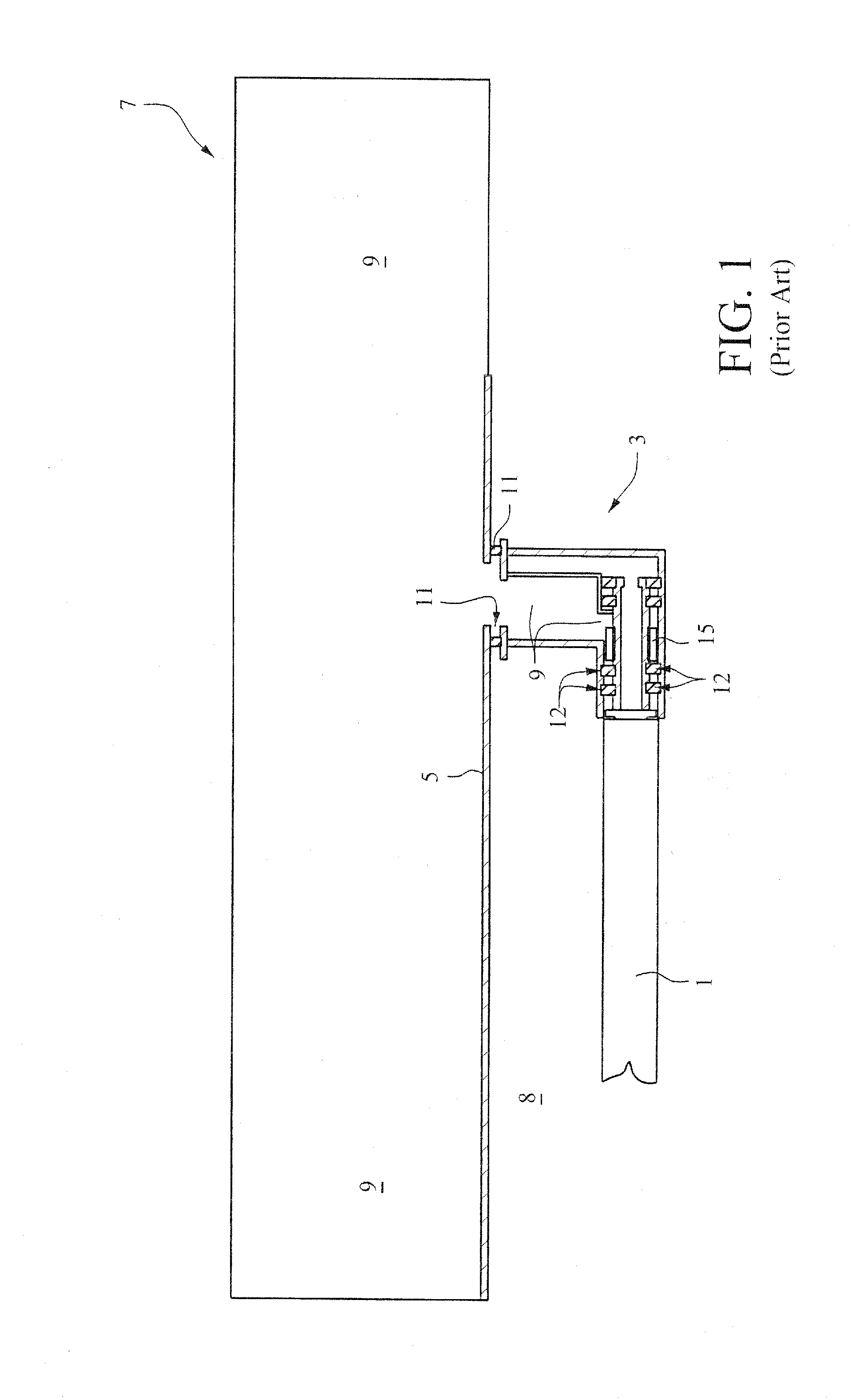 Endblock for rotatable target with electrical connection between collector and rotor at pressure less than atmospheric pressure