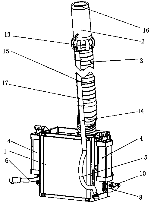 Manual suction type acquisition device