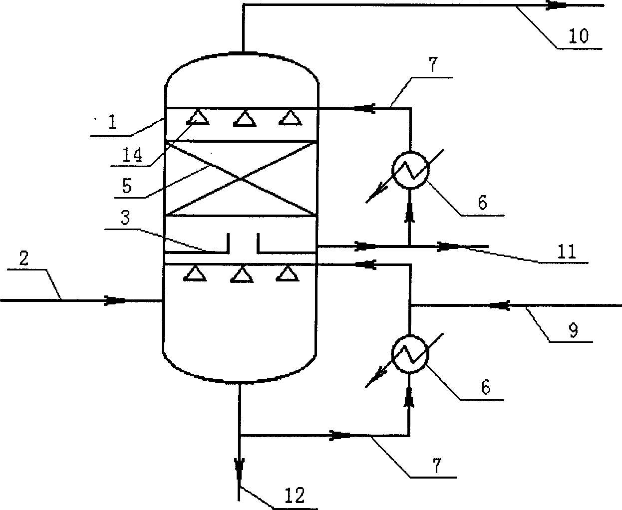 Quench process of acrylonitrile