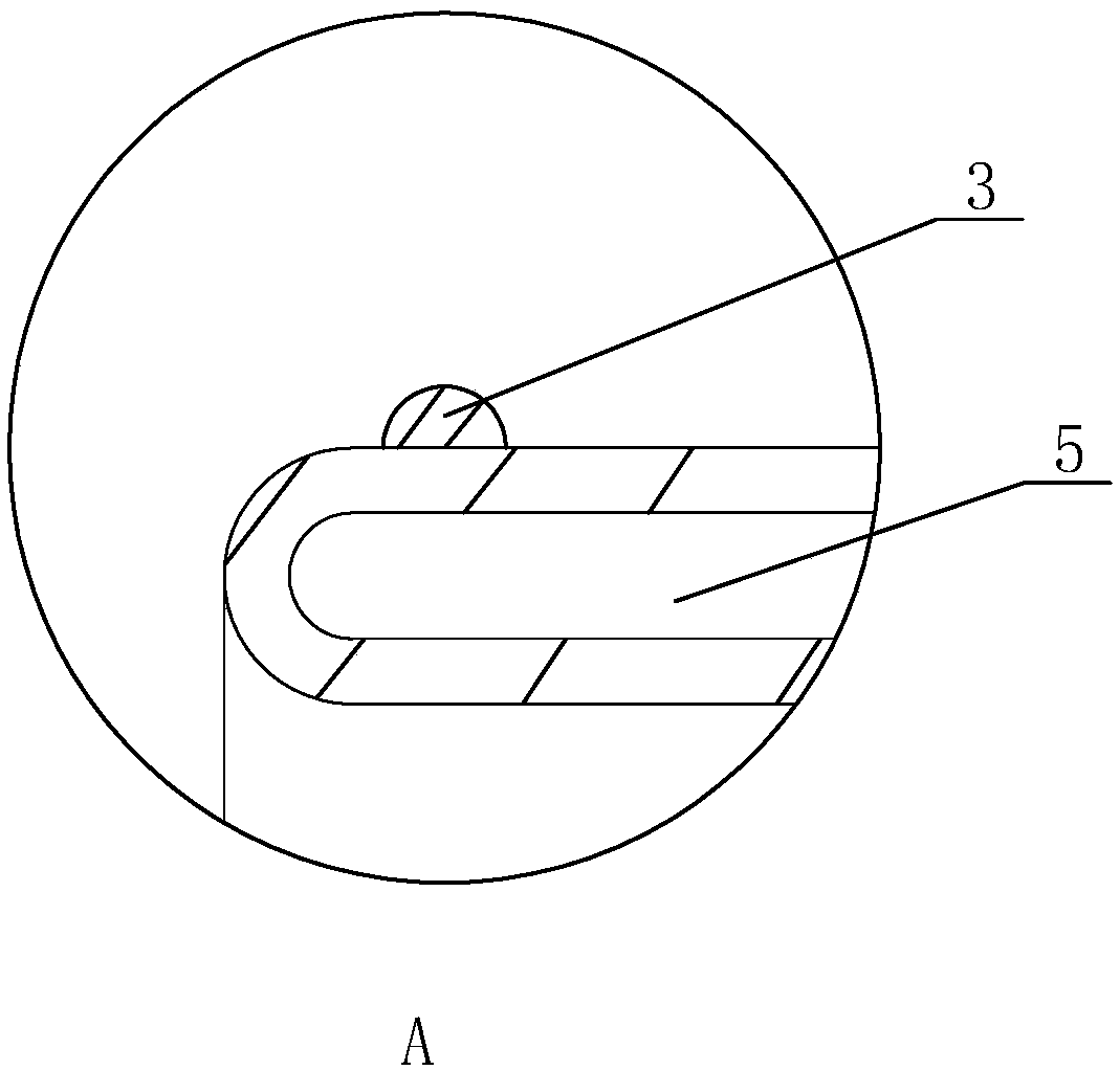 An inflation type passage device used for taking out a tumor sample per anum after colorectal surgery