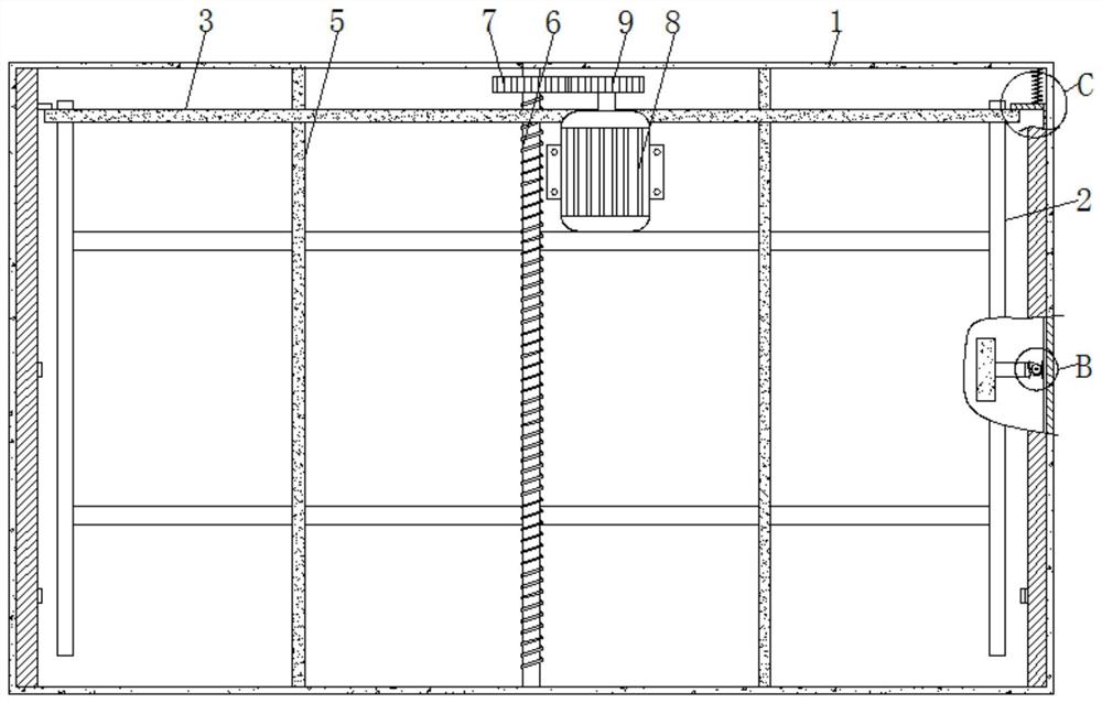 Auxiliary pasting and pressing mechanism for multimedia publicity board