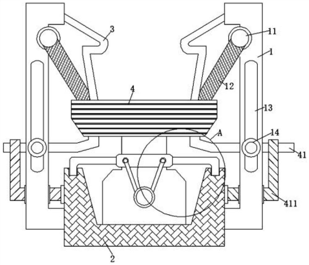 Conveying protection device and protection method for transplanting emmenopterys henryi