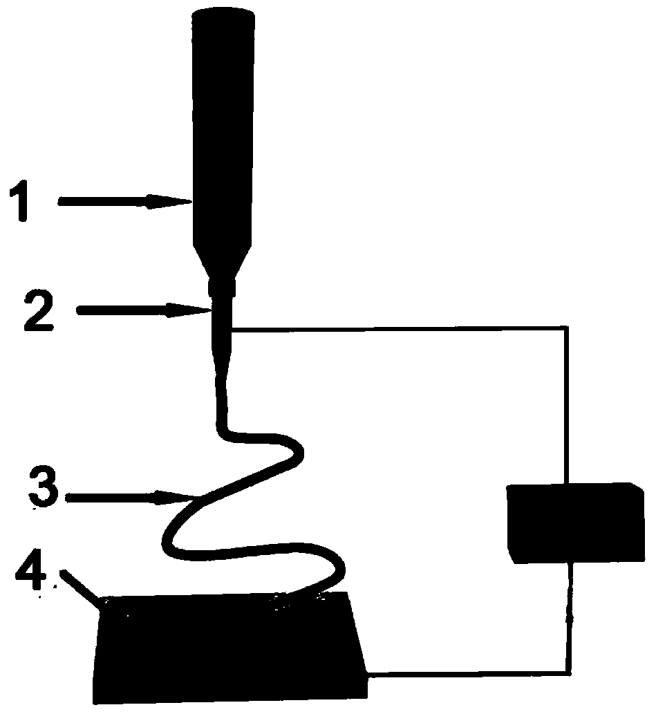 Efficient oil and water separation composite fiber film and preparation method thereof