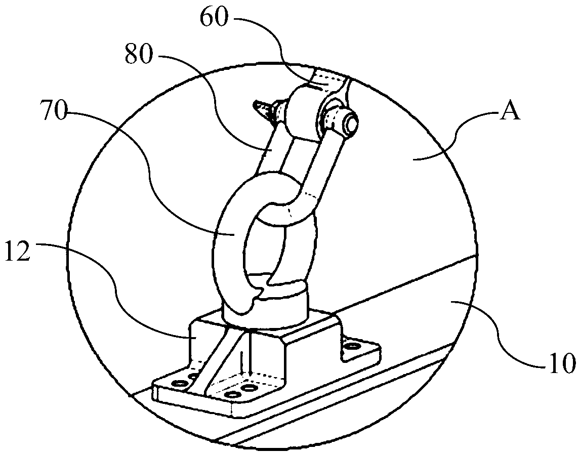 Airship capsule body hoisting and transferring tool