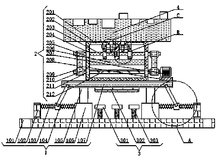 A rapid die replacement device for a numerically controlled punching machine