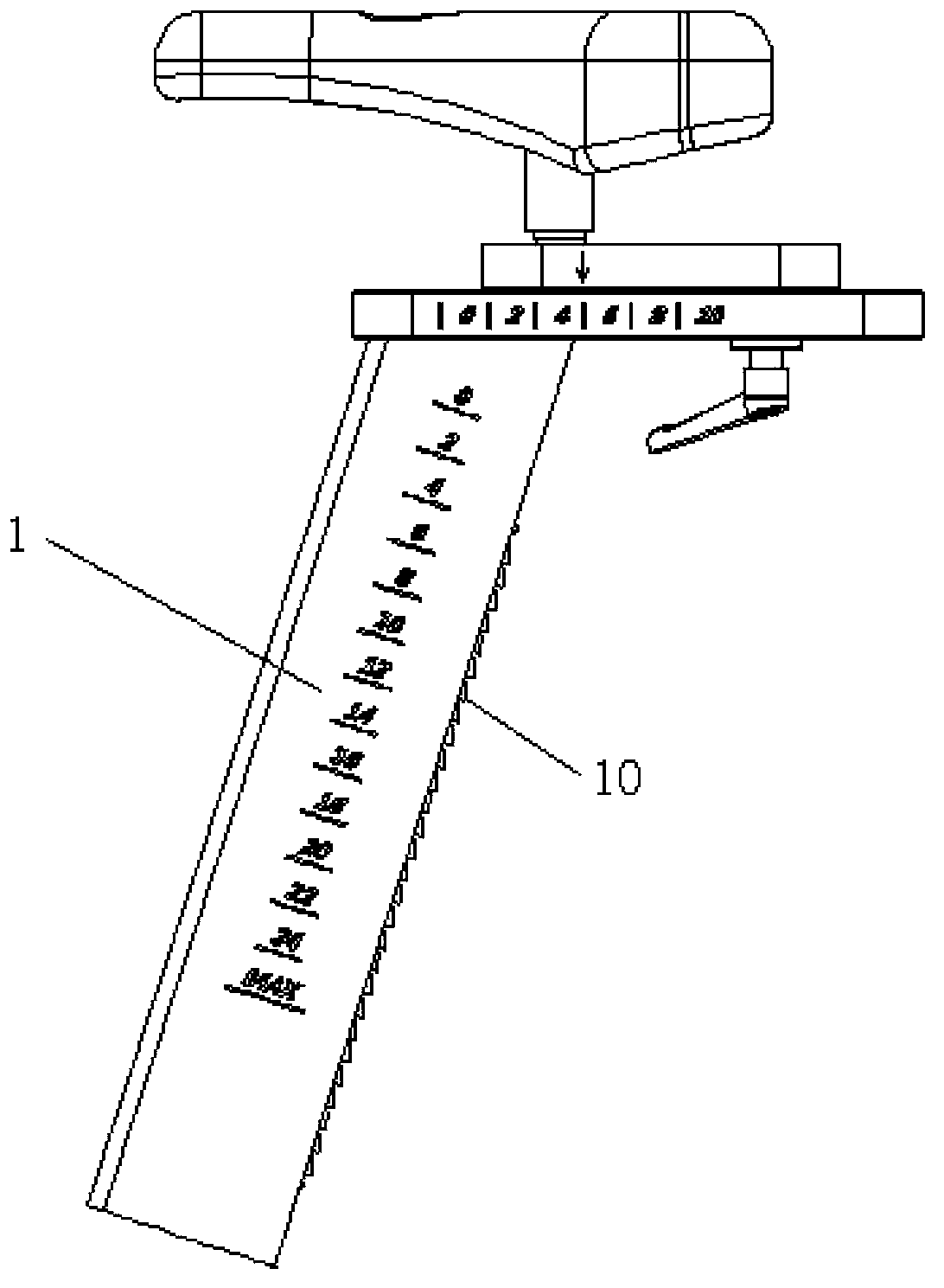 Improved structure of locking mechanism between vertical tube and adjusting tube for fitness equipment