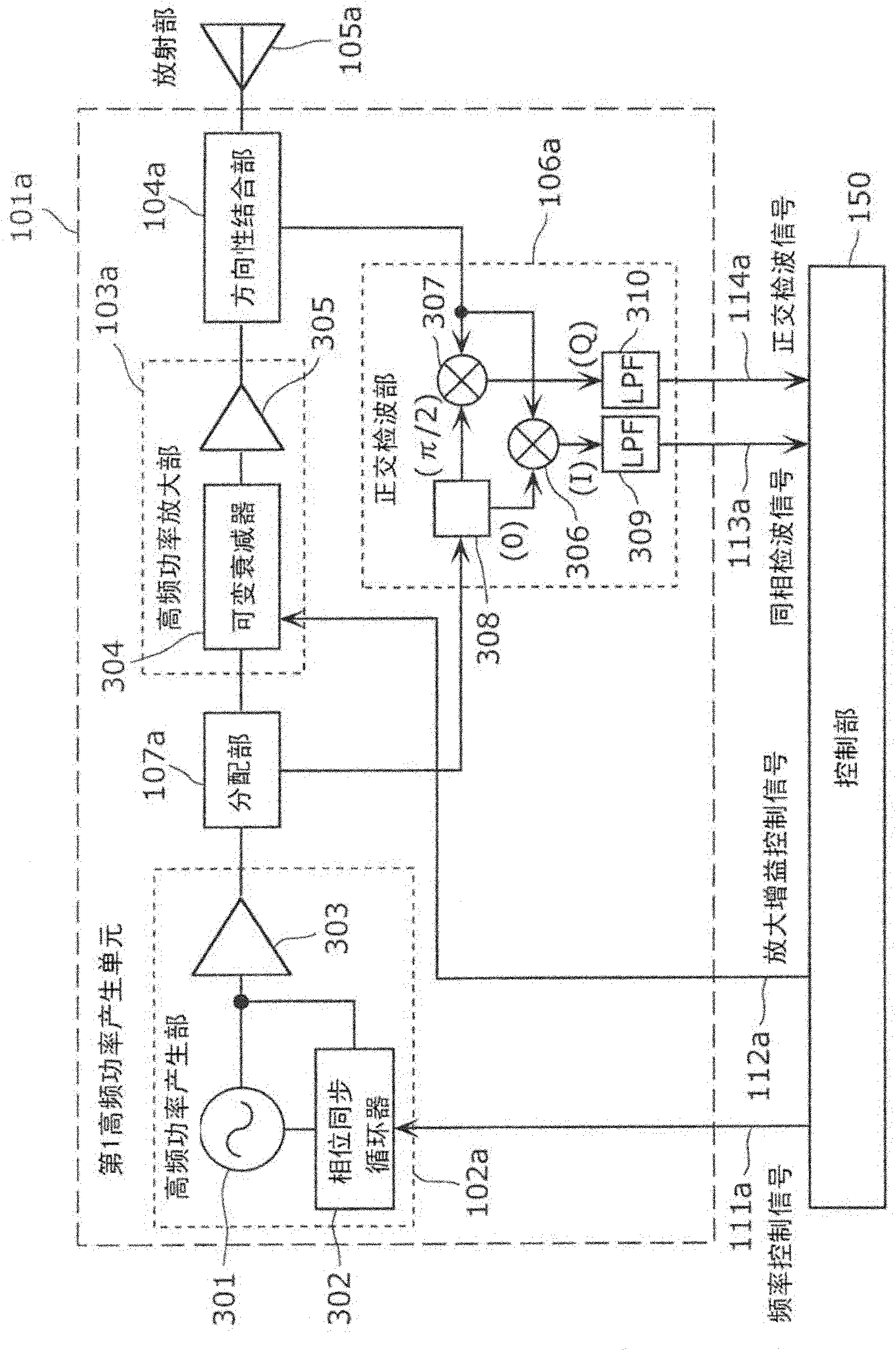 High-frequency heating device and high-frequency heating method