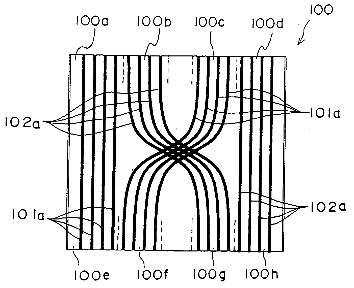 Laminated polymer optical waveguide and process for producing the same