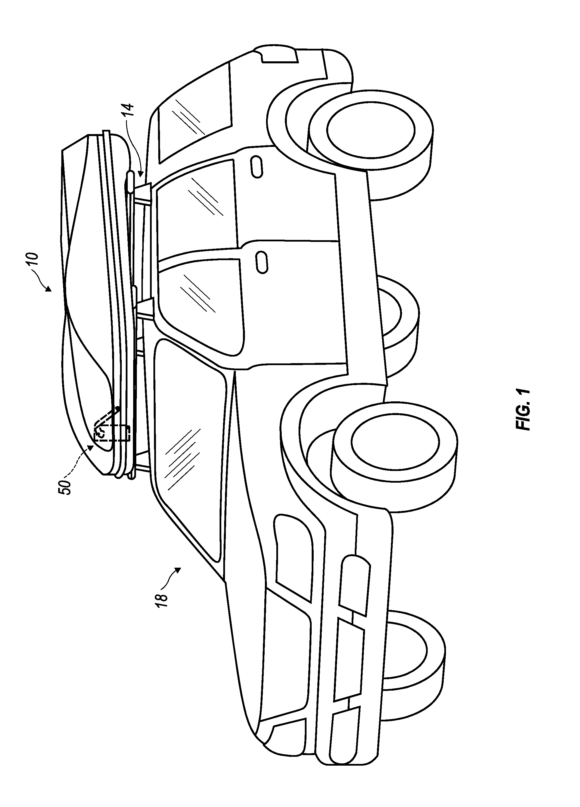 Single force strut for dual sided cargo box