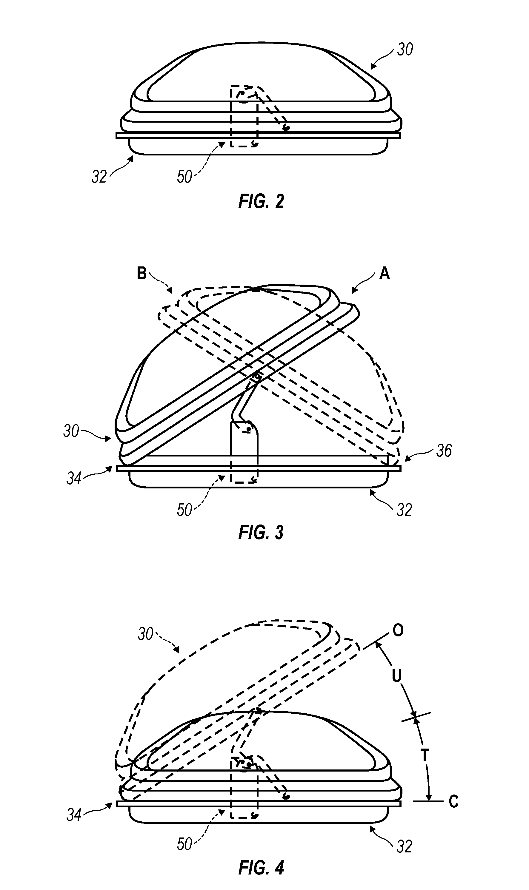 Single force strut for dual sided cargo box