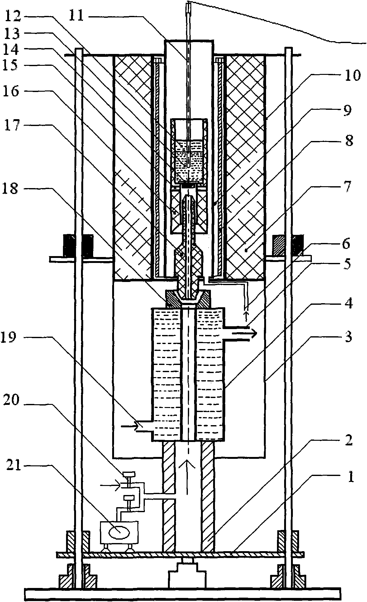 Method for preparing bulk amorphous alloy under non-vacuum condition and equipment