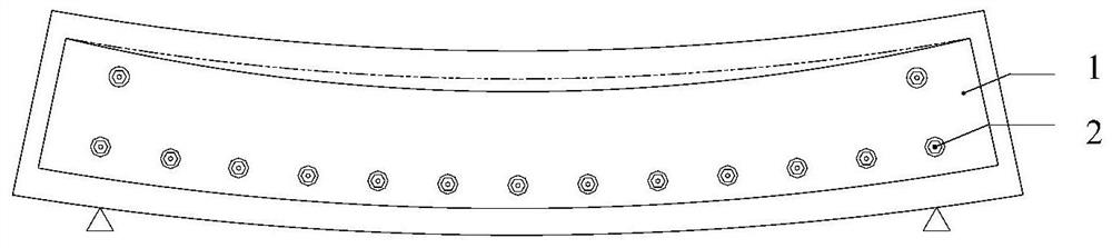 Concrete flexural member with prestressed aluminum alloy plate and its flexural strengthening method