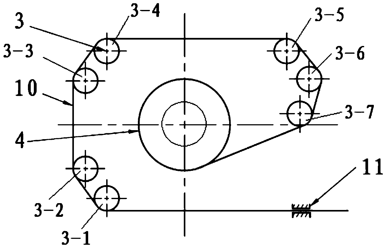 A coil spring-driven wire rope winding mechanism based on pulley group rope arrangement