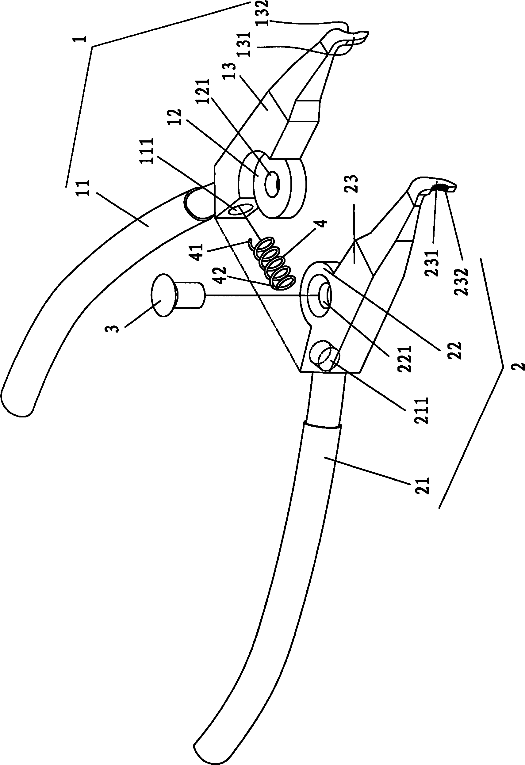 Pliers for chain joint