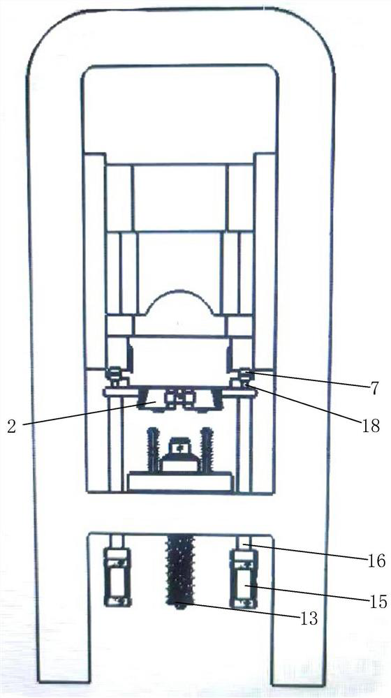 Hot punching automatic forging and pressing compound die structure and hot punching automatic forging and pressing compound die process