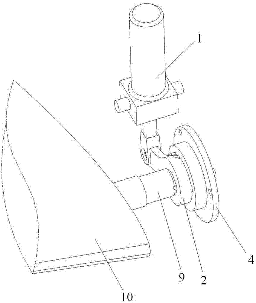 Fin-tilting limiting device for ultraminiature fin stabilizer