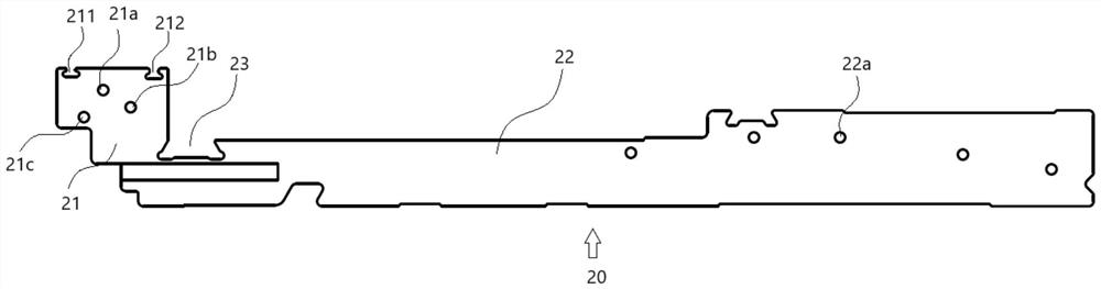 A sinker installation structure with large stroke swing effect for computerized flat knitting machines