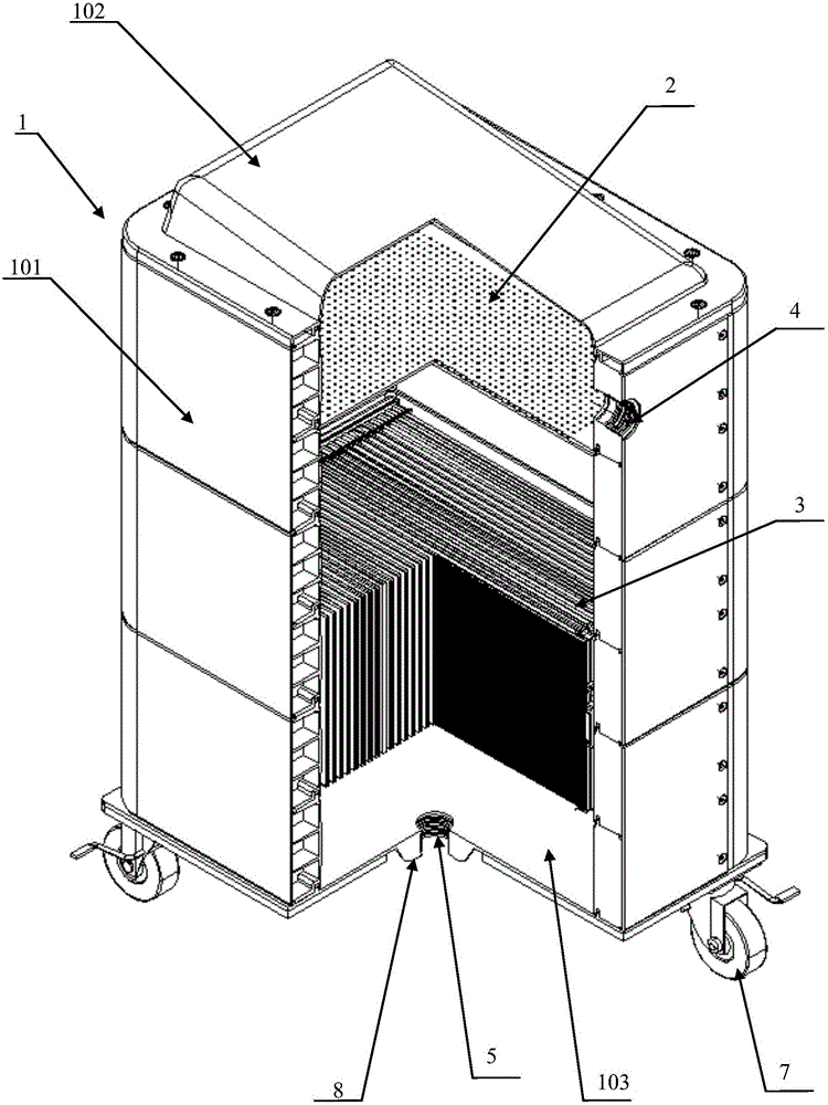 Filtration system for hollow plate ceramic membrane