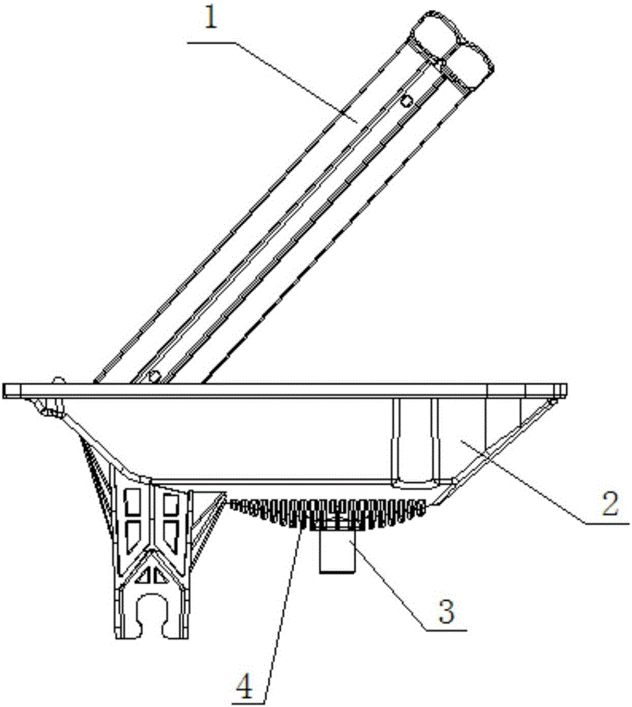 Condensate water dripping preventing structure at water dripping pipe position of evaporator