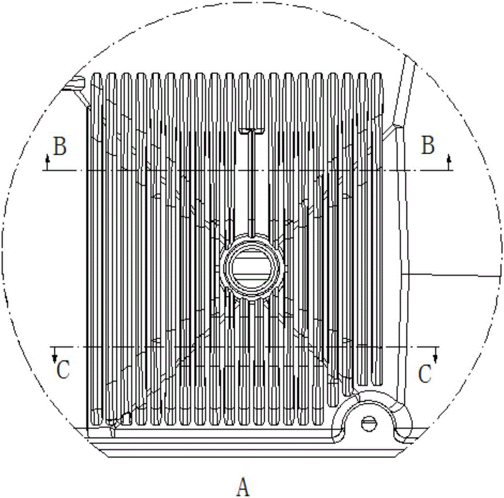 Condensate water dripping preventing structure at water dripping pipe position of evaporator