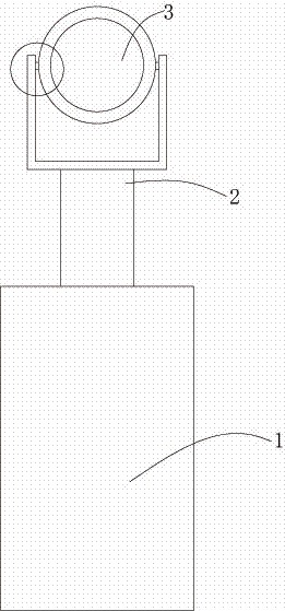 Freely-adjusting LED stage lamp