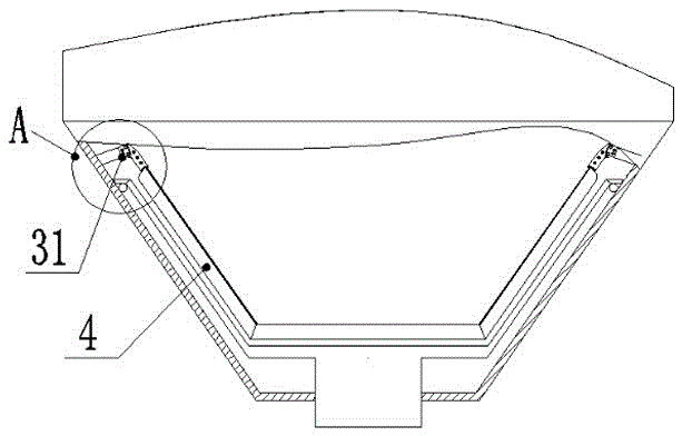 Continuous prilling machine applied to ceramic powder and prilling technology thereof