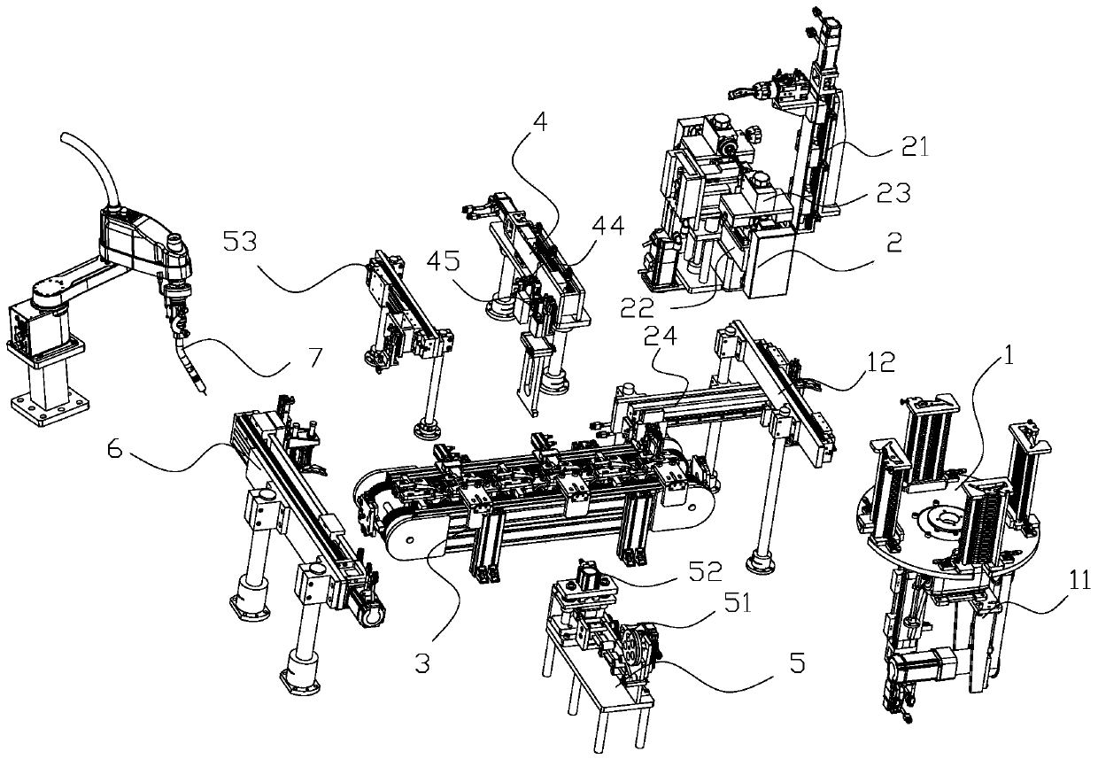 Circuit breaker, and contact and copper sheet automatic assembling method and device thereof