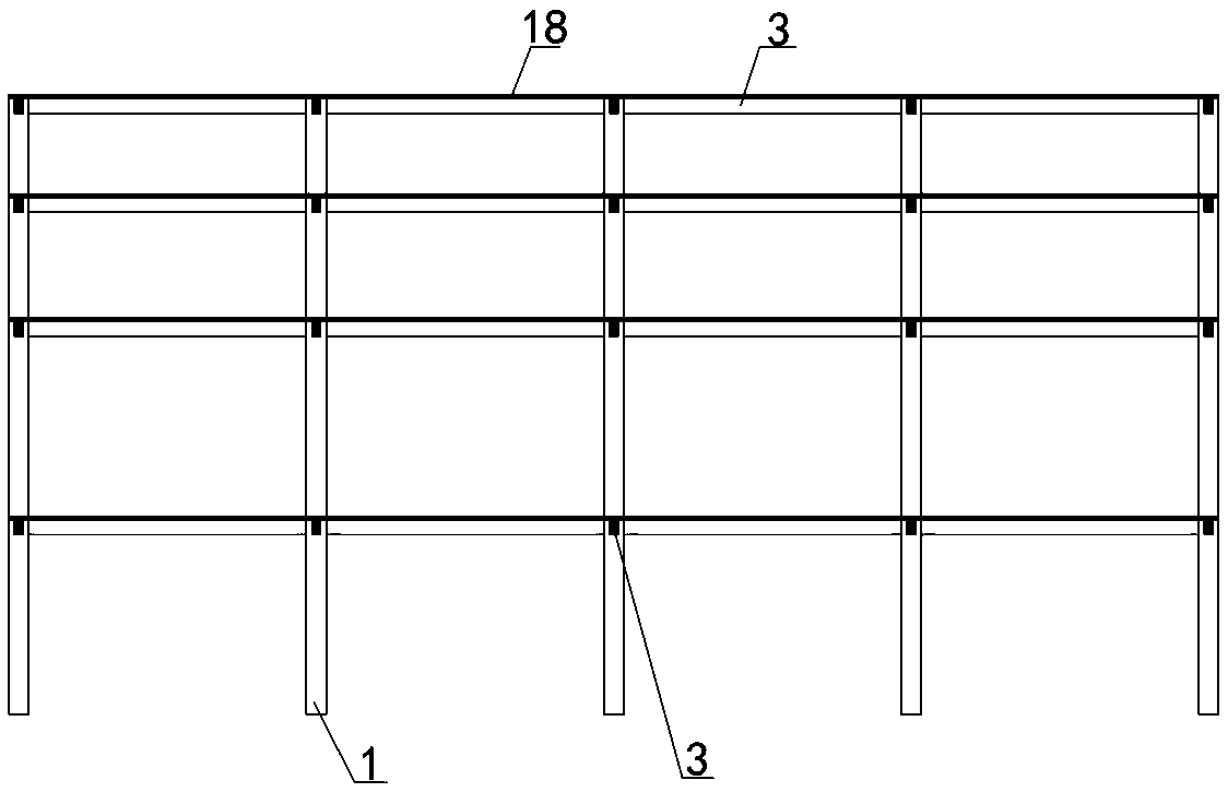 A long-span multi-storey anti-seismic frame structure system and its construction method