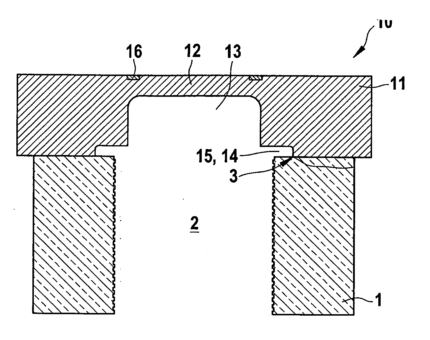 Sensor system for detecting high pressures