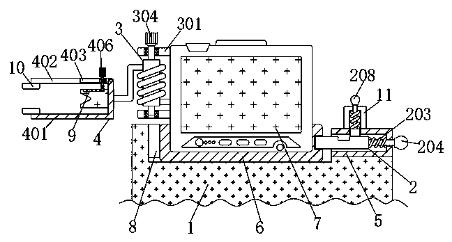 Novel electrocardio monitoring equipment capable of protecting hands