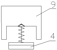 A movable power supply clip for a sliding contact line