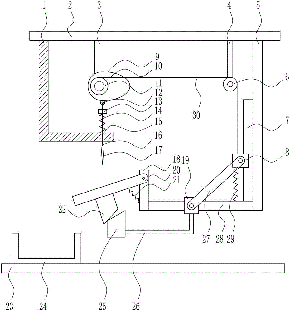 Tailoring carton rapid punching device