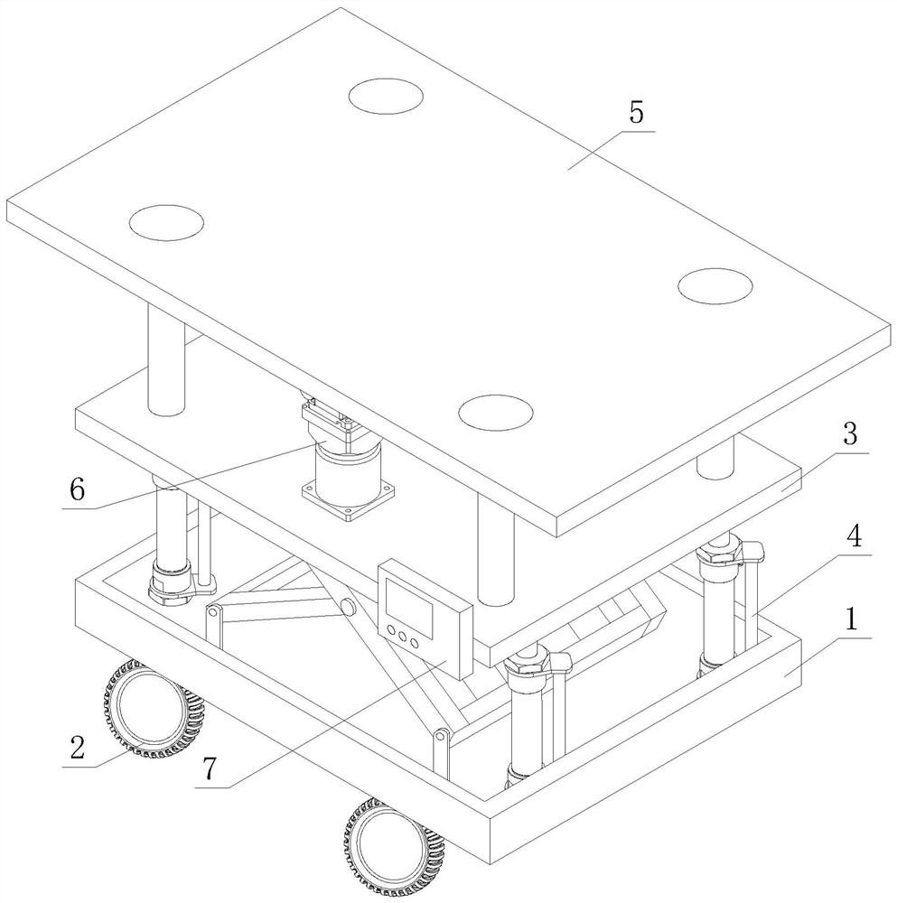 Adjustable jack raising form for building and implementation method of adjustable jack raising form