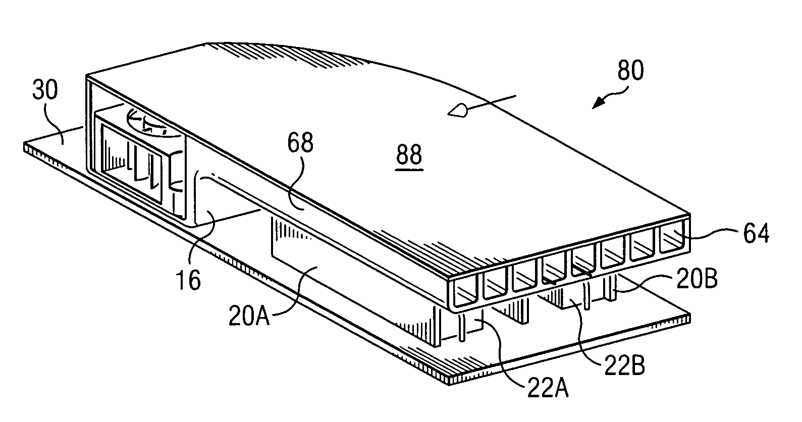 Compact electronics plenum