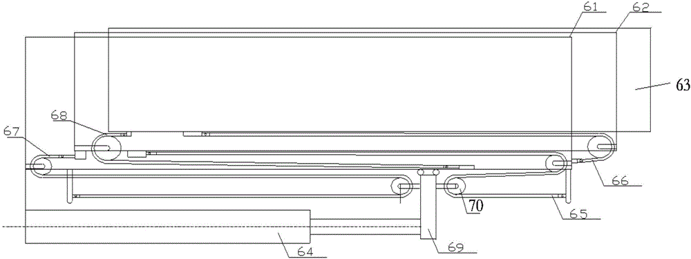 Winch driven expansion and retraction technique and engineering mechanical equipment