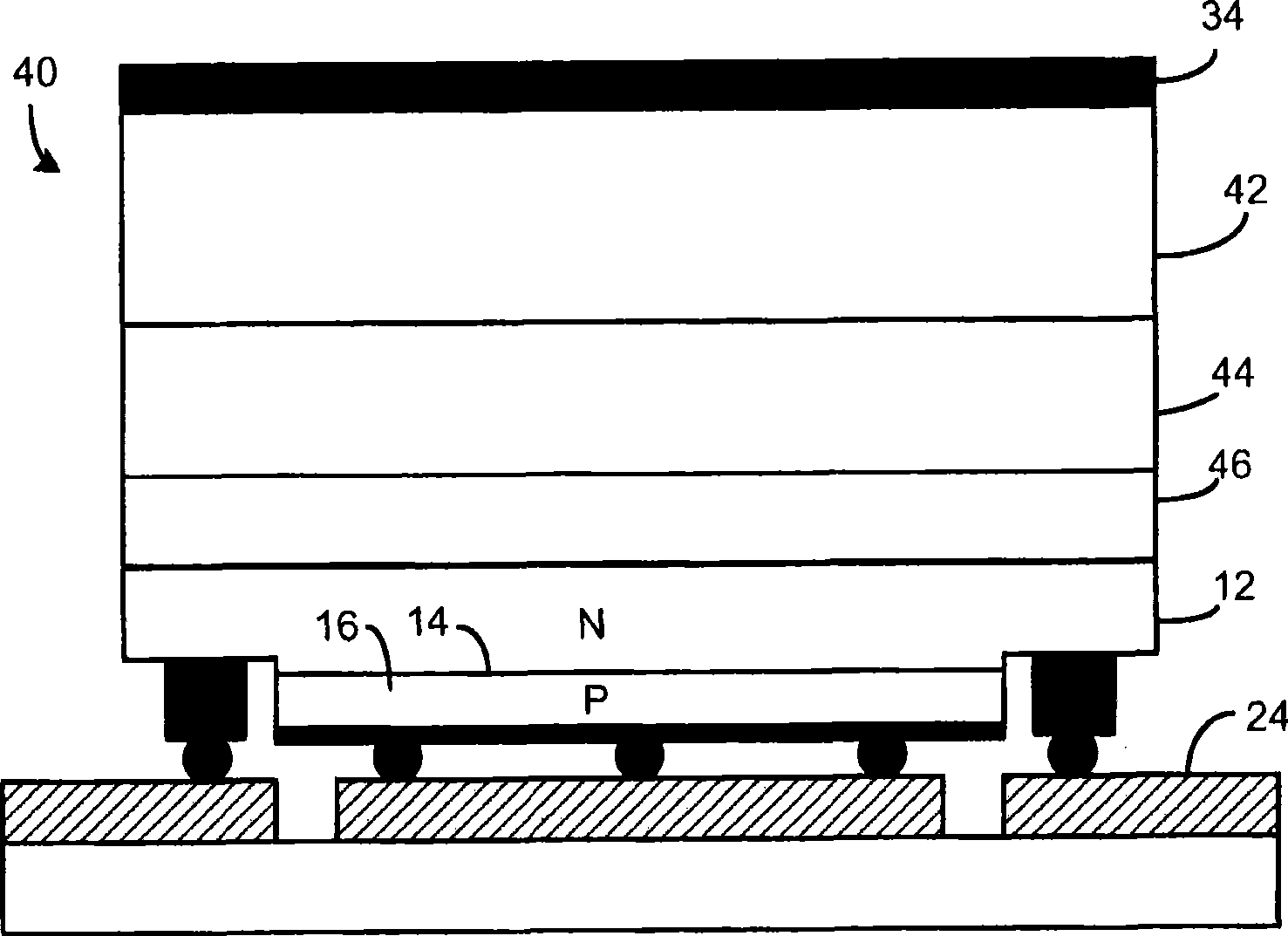 Low profile side emitting led