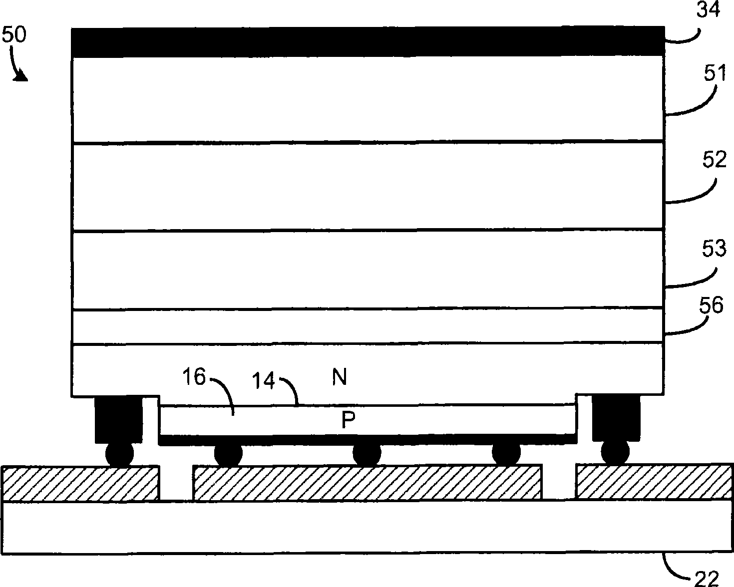 Low profile side emitting led