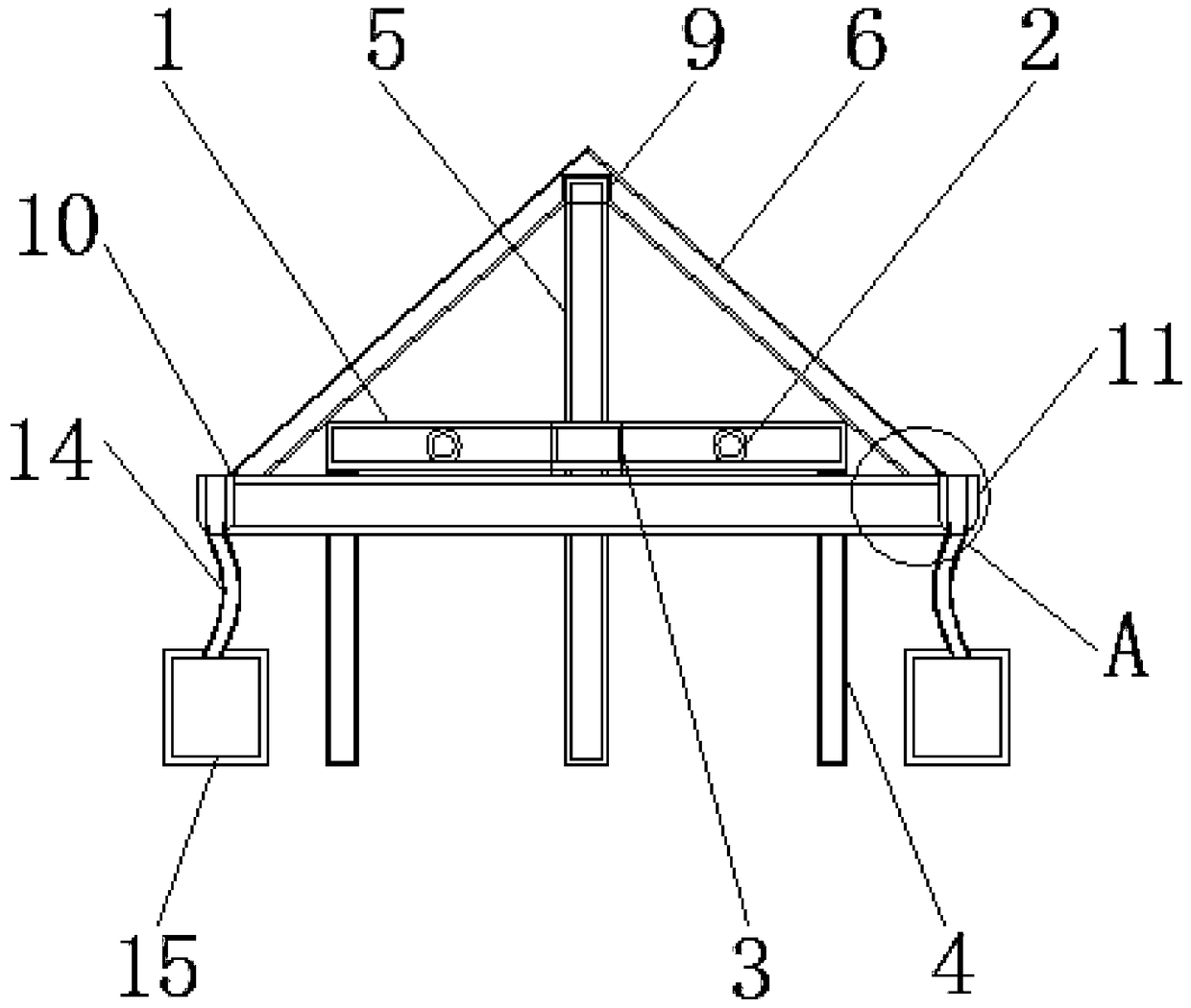 Rain-proof clothes air-drying device