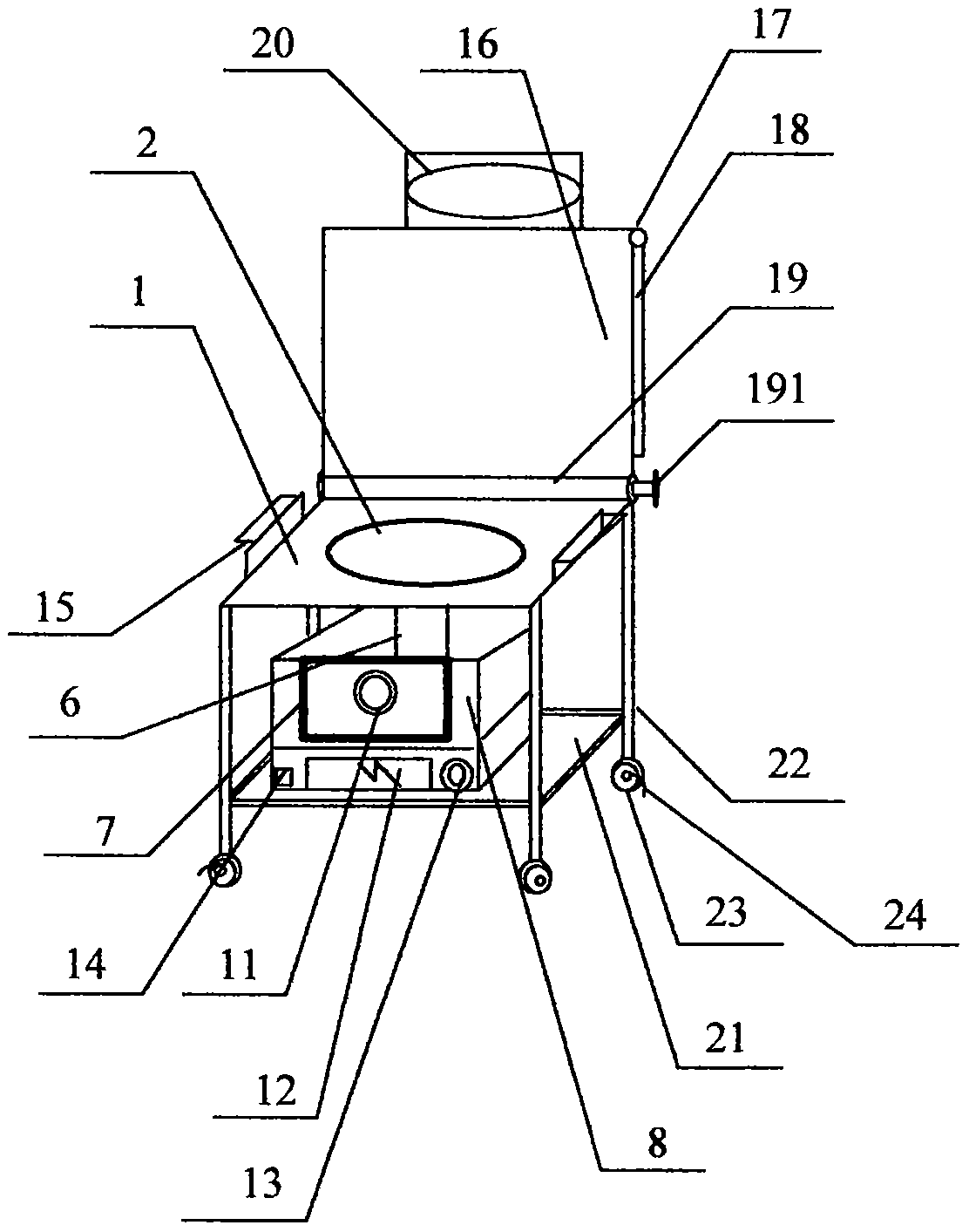 Urinary surgery fumigating device