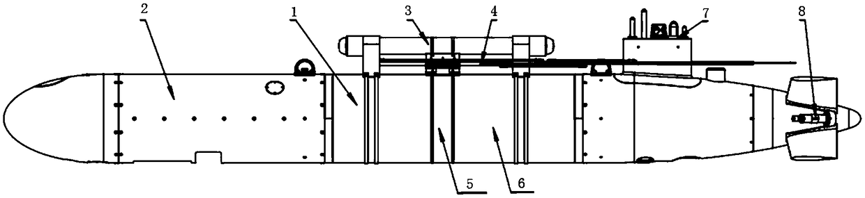 Large-scale heavy-load hybrid driving underwater glider