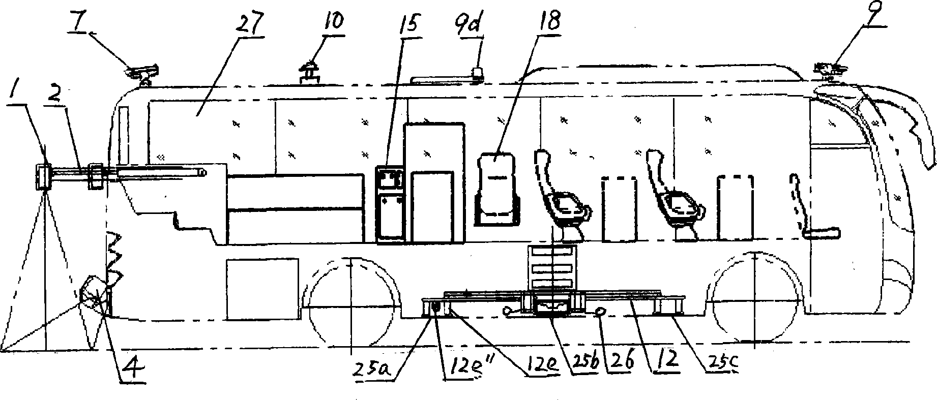 Laser road synthetic detection vehicle