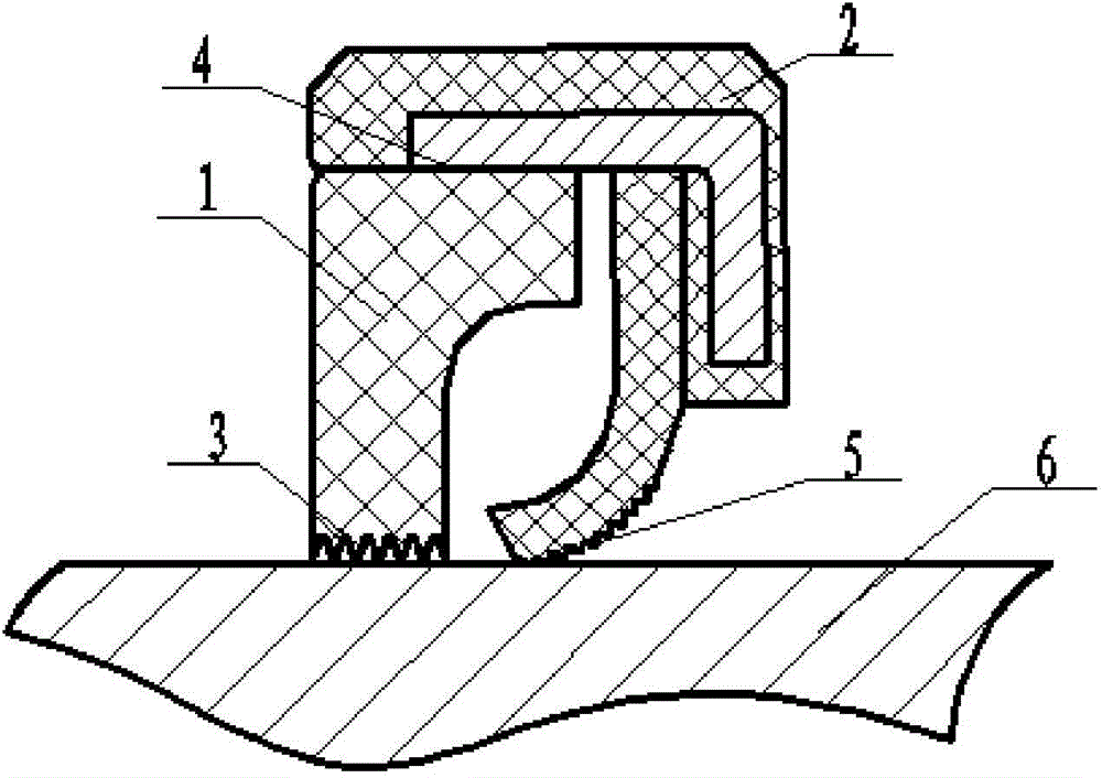 Dynamic pressure balance rotary sealing part