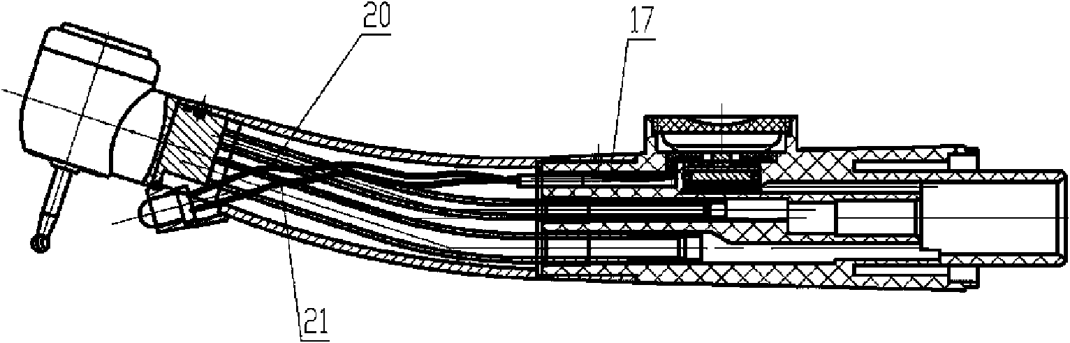 Disposable high speed turbine dental drill handpiece with light producing device