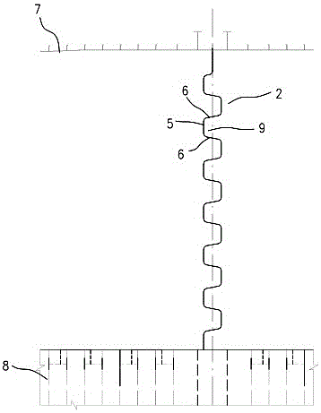 Groove-shaped wall structure of ship oil cabin