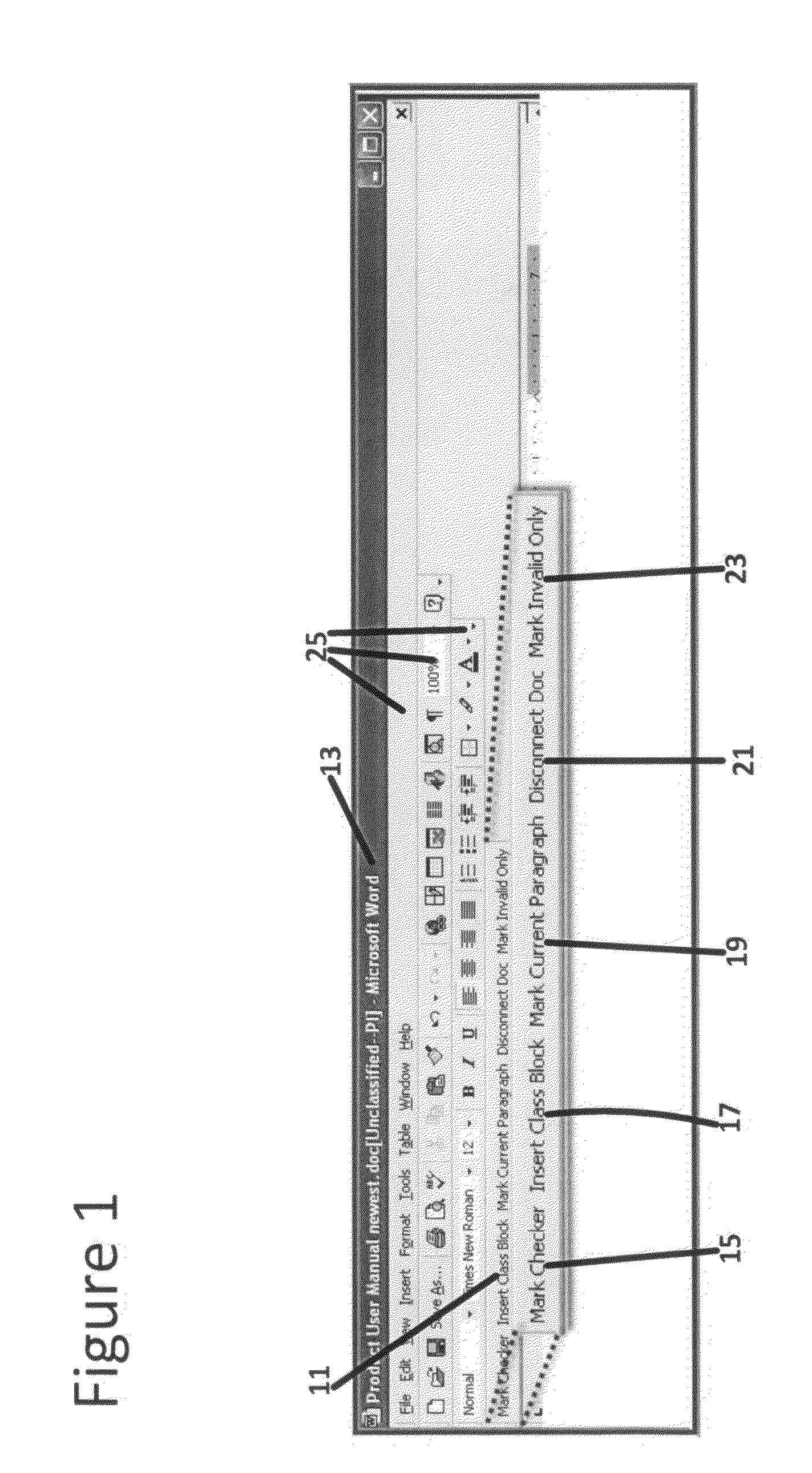 System or method to assist and automate an information security classification and marking process for government and non-government organizations for information of an electronic document