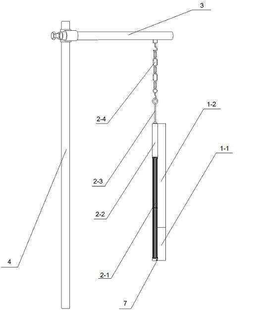 Double-barrel type gasless abdominal single-aperture operating platform used for laparoscopic surgery