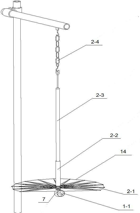 Double-barrel type gasless abdominal single-aperture operating platform used for laparoscopic surgery