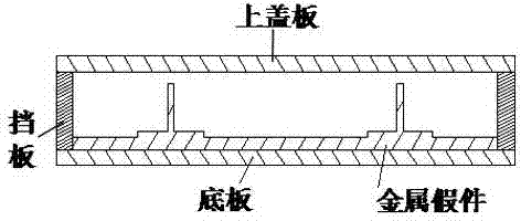 Air bag forming method of composite material part with T-shaped reinforced web structure